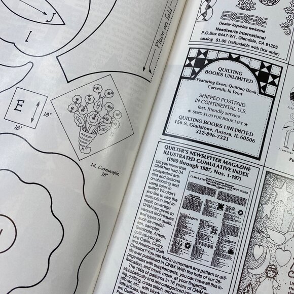 Quilters Newsletter Magazine Nov/Dec 1987 No. 197 Christmas Holiday Patterns - Picture 5 of 6